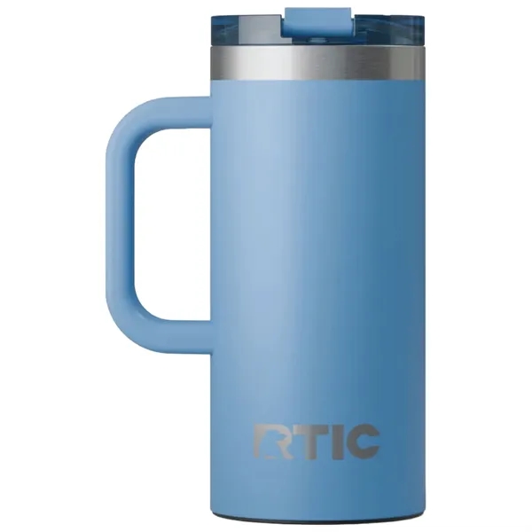 RTIC double-wall stainless steel 16 ounce travel mug with flip-top lid... from ASI 74601 Calico