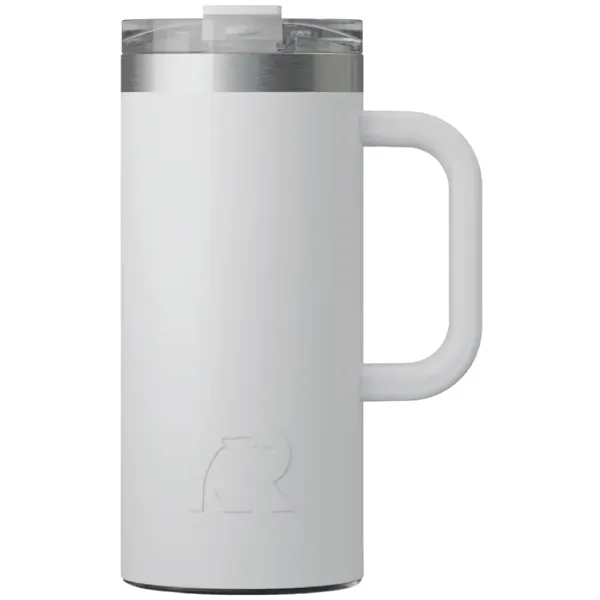 RTIC double-wall stainless steel 16 ounce travel mug with flip-top lid... from ASI 74601 Calico