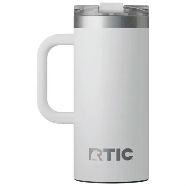 RTIC double-wall stainless steel 16 ounce travel mug with flip-top lid... from ASI 74601 Calico