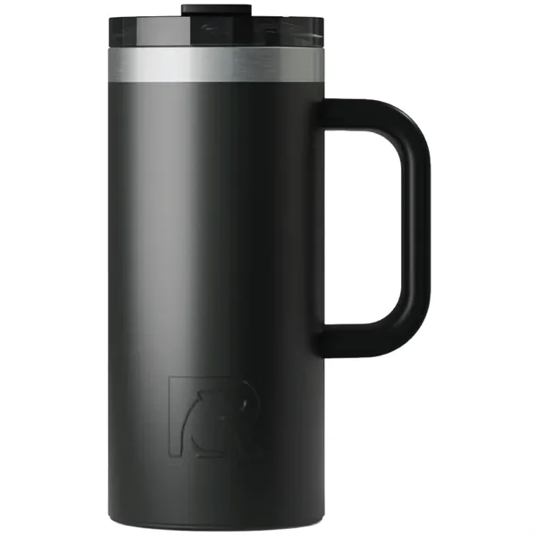 RTIC double-wall stainless steel 16 ounce travel mug with flip-top lid... from ASI 74601 Calico