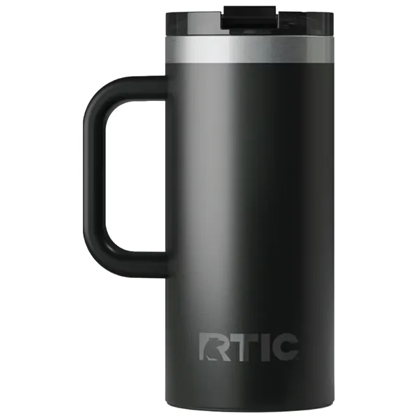 RTIC double-wall stainless steel 16 ounce travel mug with flip-top lid... from ASI 74601 Calico