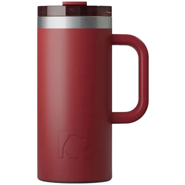 RTIC double-wall stainless steel 16 ounce travel mug with flip-top lid... from ASI 74601 Calico