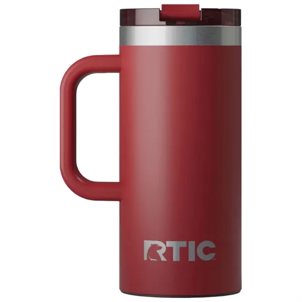 RTIC double-wall stainless steel 16 ounce travel mug with flip-top lid... from ASI 74601 Calico