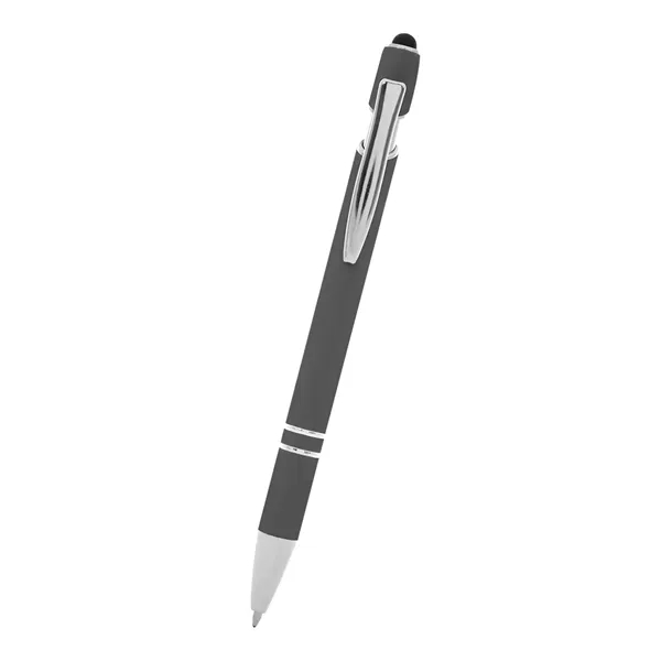Plunger-action Lexington incline stylus pen with a rubberized barrel.... from ASI 61125 Hit Promotional Products / Hit®