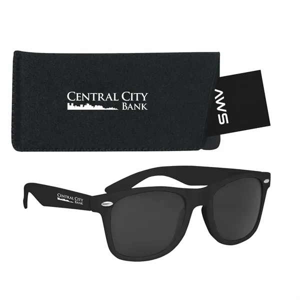 Aws velvet touch Malibu sunglasses with a pouch and hang tag.... from ASI 61125 Hit Promotional Products / Hit®