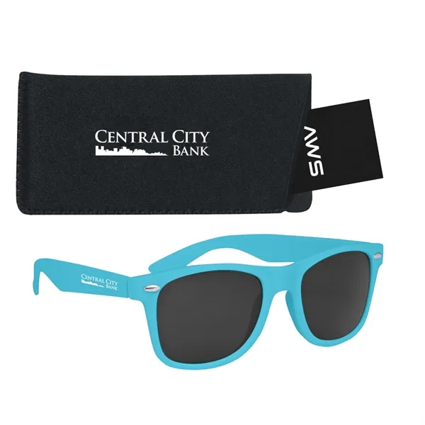 Aws velvet touch Malibu sunglasses with a pouch and hang tag.... from ASI 61125 Hit Promotional Products / Hit®