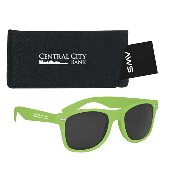 Aws velvet touch Malibu sunglasses with a pouch and hang tag.... from ASI 61125 Hit Promotional Products / Hit®