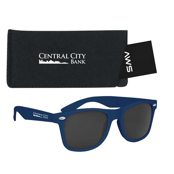 Aws velvet touch Malibu sunglasses with a pouch and hang tag.... from ASI 61125 Hit Promotional Products / Hit®