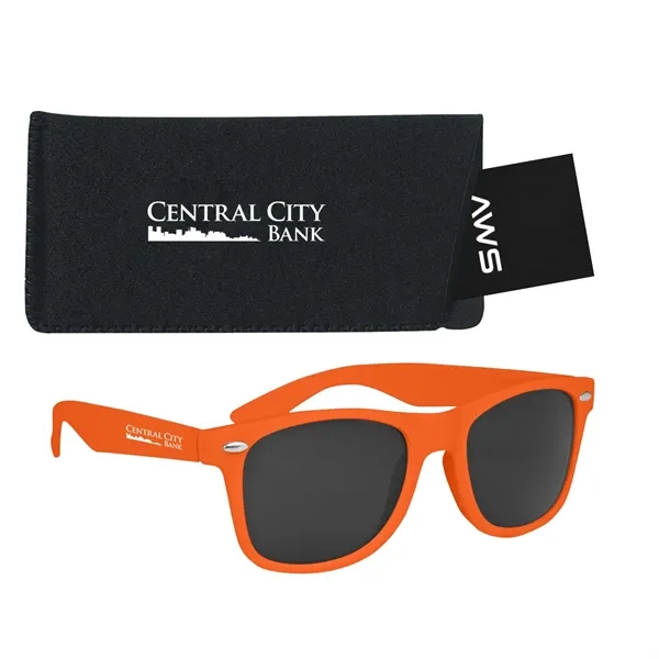 Aws velvet touch Malibu sunglasses with a pouch and hang tag.... from ASI 61125 Hit Promotional Products / Hit®
