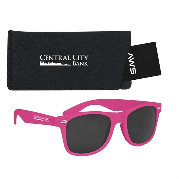 Aws velvet touch Malibu sunglasses with a pouch and hang tag.... from ASI 61125 Hit Promotional Products / Hit®