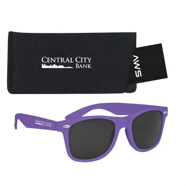 Aws velvet touch Malibu sunglasses with a pouch and hang tag.... from ASI 61125 Hit Promotional Products / Hit®
