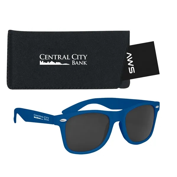 Aws velvet touch Malibu sunglasses with a pouch and hang tag.... from ASI 61125 Hit Promotional Products / Hit®