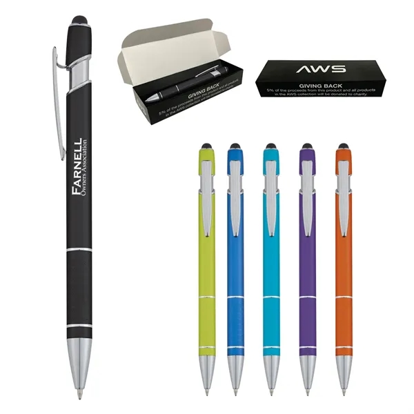 Aws Varsi Incline stylus pen for jotting down important notes or... from ASI 61125 Hit Promotional Products / Hit®