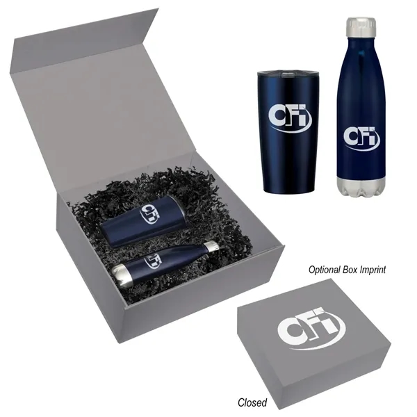 Perfect Pair gift set with 16 oz. stainless steel Swiggy sports... from ASI 61125 Hit Promotional Products / Hit®