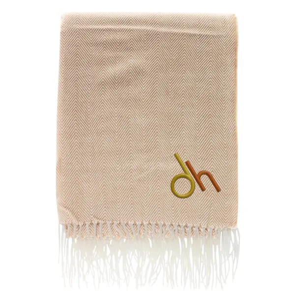 Eastport herringbone blanket for cozying up on the couch or adding... from ASI 61125 Hit Promotional Products / Hit®