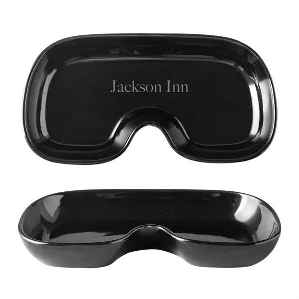 Catchall ceramic eyewear tray made of stoneware for presenting glasses to... from ASI 61125 Hit Promotional Products / Hit®