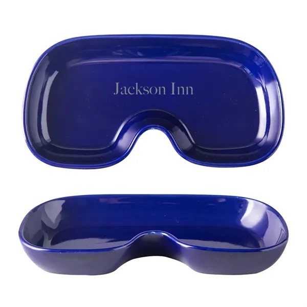 Catchall ceramic eyewear tray made of stoneware for presenting glasses to... from ASI 61125 Hit Promotional Products / Hit®