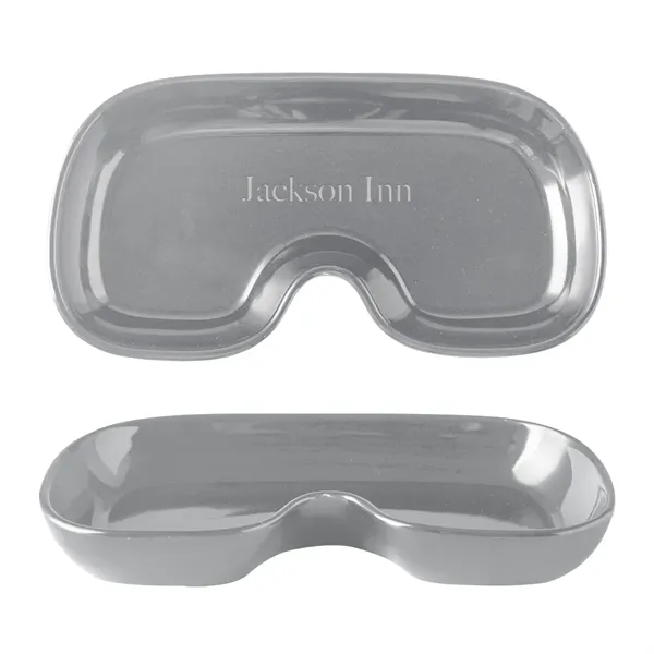 Catchall ceramic eyewear tray made of stoneware for presenting glasses to... from ASI 61125 Hit Promotional Products / Hit®