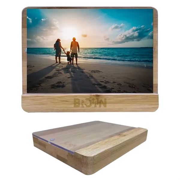 4" x 6" Holliston bamboo photo frame for displaying your most... from ASI 61125 Hit Promotional Products / Hit®