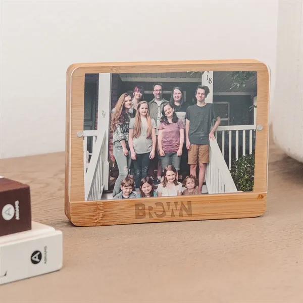 4" x 6" Holliston bamboo photo frame for displaying your most... from ASI 61125 Hit Promotional Products / Hit®