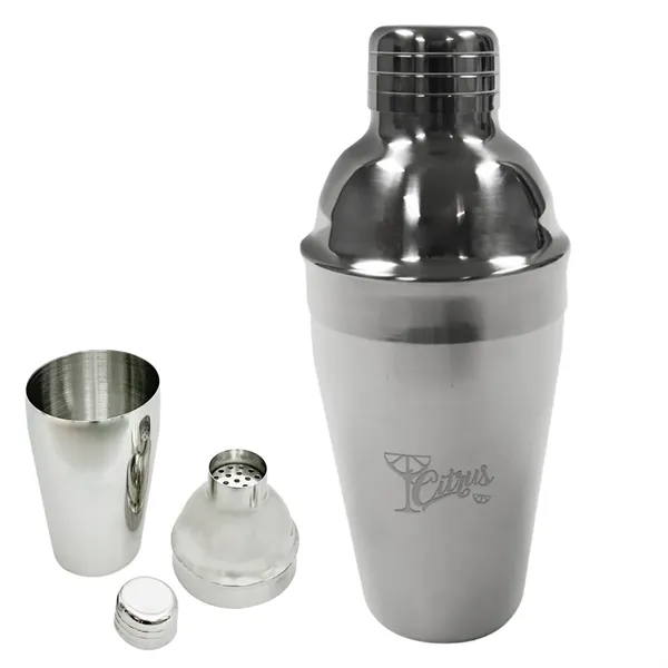 18.5 oz. stainless steel cocktail shaker with built-in strainer.... from ASI 61125 Hit Promotional Products / Hit®