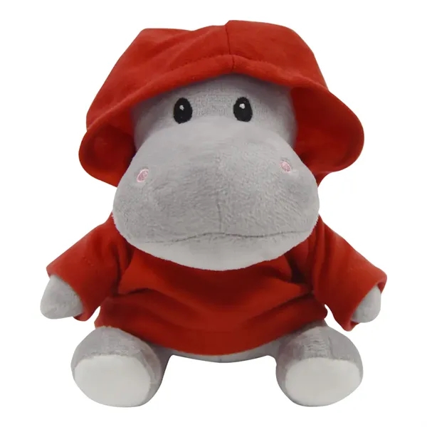 6" Herbie the Hippo polyester stuffed animal with choice of colored... from ASI 61125 Hit Promotional Products / Hit®