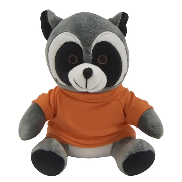 6" Rocco Racoon polyester stuffed animal with choice of colored t-shirt,... from ASI 61125 Hit Promotional Products / Hit®