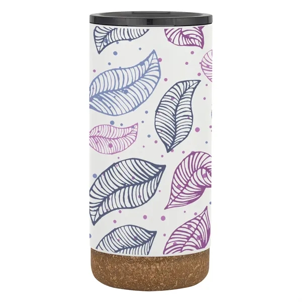 16-ounce double wall stainless steel tumbler with screw-on lid and rubberized... from ASI 61125 Hit Promotional Products / Hit®