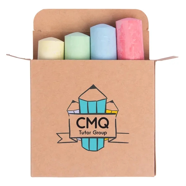 Four-piece chalk set in cardboard box.... from ASI 61125 Hit Promotional Products / Hit®