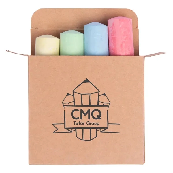 Four-piece chalk set in cardboard box.... from ASI 61125 Hit Promotional Products / Hit®