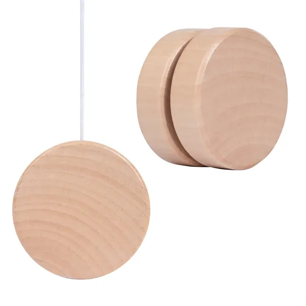 Classic natural tone wooden yo-yo and string.... from ASI 61125 Hit Promotional Products / Hit®