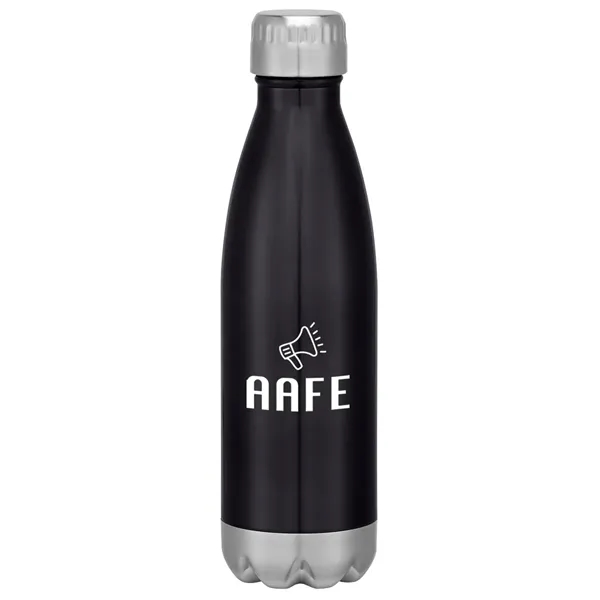 16-ounce stainless steel bottle with double-wall construction, screw-on and spill-resistant lid... from ASI 61125 Hit Promotional Products / Hit®