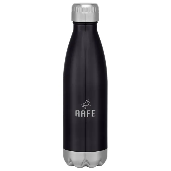 16-ounce stainless steel bottle with double-wall construction, screw-on and spill-resistant lid... from ASI 61125 Hit Promotional Products / Hit®