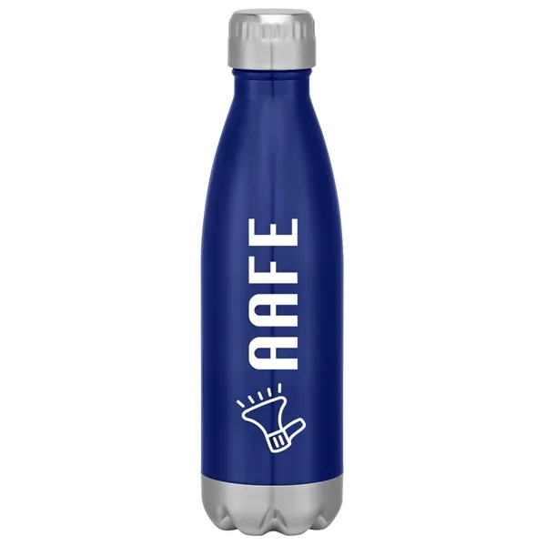 16-ounce stainless steel bottle with double-wall construction, screw-on and spill-resistant lid... from ASI 61125 Hit Promotional Products / Hit®