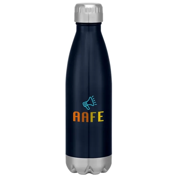 16-ounce stainless steel bottle with double-wall construction, screw-on and spill-resistant lid... from ASI 61125 Hit Promotional Products / Hit®