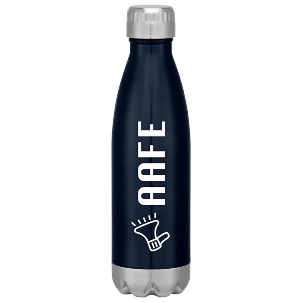 16-ounce stainless steel bottle with double-wall construction, screw-on and spill-resistant lid... from ASI 61125 Hit Promotional Products / Hit®