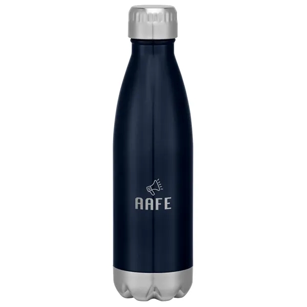 16-ounce stainless steel bottle with double-wall construction, screw-on and spill-resistant lid... from ASI 61125 Hit Promotional Products / Hit®