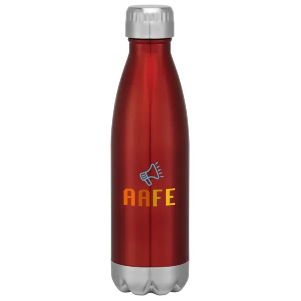 16-ounce stainless steel bottle with double-wall construction, screw-on and spill-resistant lid... from ASI 61125 Hit Promotional Products / Hit®