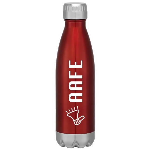 16-ounce stainless steel bottle with double-wall construction, screw-on and spill-resistant lid... from ASI 61125 Hit Promotional Products / Hit®
