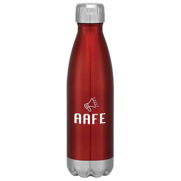 16-ounce stainless steel bottle with double-wall construction, screw-on and spill-resistant lid... from ASI 61125 Hit Promotional Products / Hit®