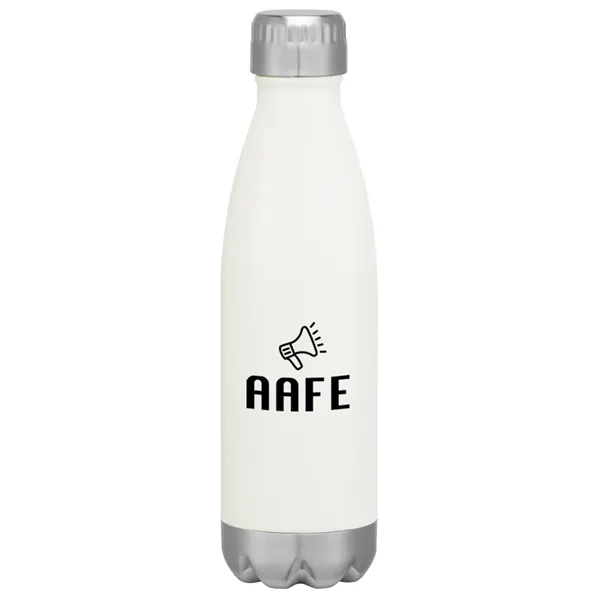 16-ounce stainless steel bottle with double-wall construction, screw-on and spill-resistant lid... from ASI 61125 Hit Promotional Products / Hit®