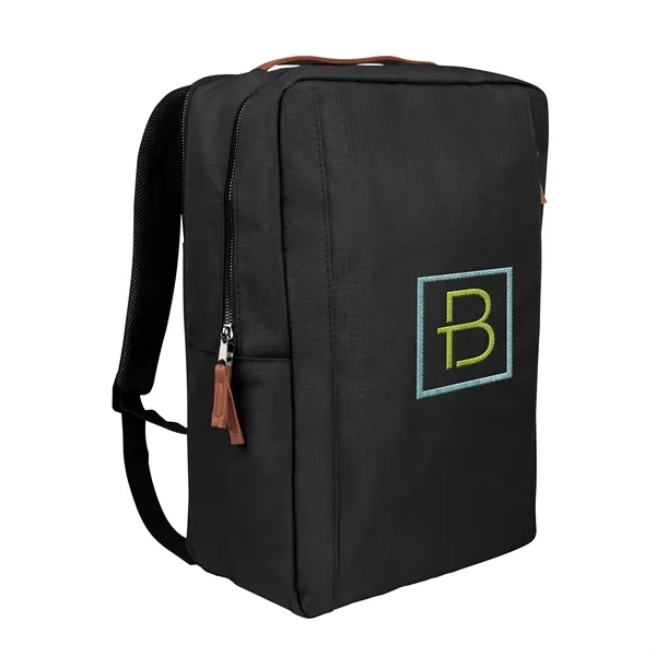 Laptop backpack with zipper closure, multiple pockets and adjustable shoulder straps.... from ASI 61125 Hit Promotional Products / Hit®