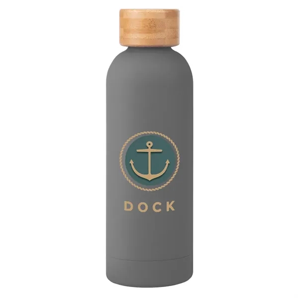 17 oz. double-wall insulated stainless steel bottle with rubberized finish, wide... from ASI 61125 Hit Promotional Products / Hit®