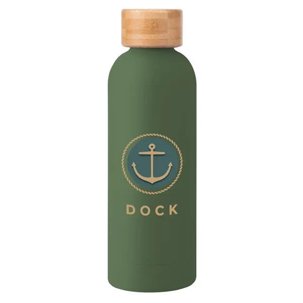 17 oz. double-wall insulated stainless steel bottle with rubberized finish, wide... from ASI 61125 Hit Promotional Products / Hit®