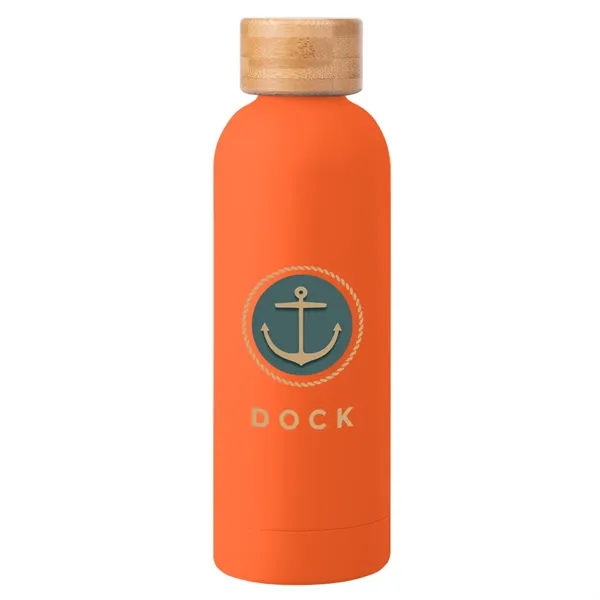 17 oz. double-wall insulated stainless steel bottle with rubberized finish, wide... from ASI 61125 Hit Promotional Products / Hit®