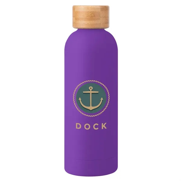 17 oz. double-wall insulated stainless steel bottle with rubberized finish, wide... from ASI 61125 Hit Promotional Products / Hit®