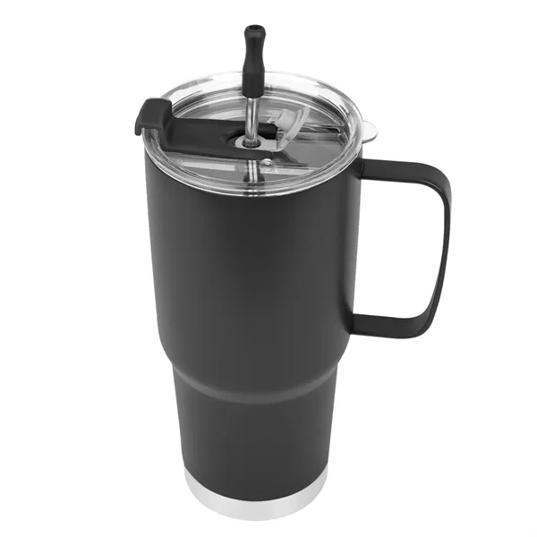 30 oz. stainless steel tumbler with reusable stainless steel straw and... from ASI 61125 Hit Promotional Products / Hit®