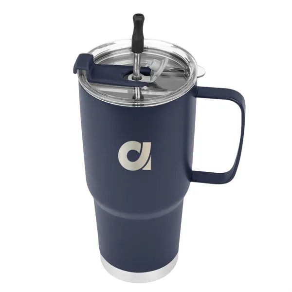 30 oz. stainless steel tumbler with reusable stainless steel straw and... from ASI 61125 Hit Promotional Products / Hit®