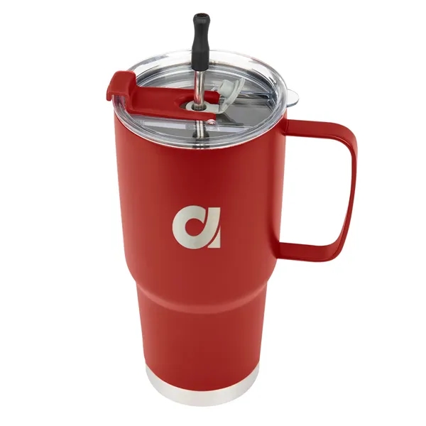 30 oz. stainless steel tumbler with reusable stainless steel straw and... from ASI 61125 Hit Promotional Products / Hit®