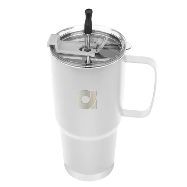 30 oz. stainless steel tumbler with reusable stainless steel straw and... from ASI 61125 Hit Promotional Products / Hit®
